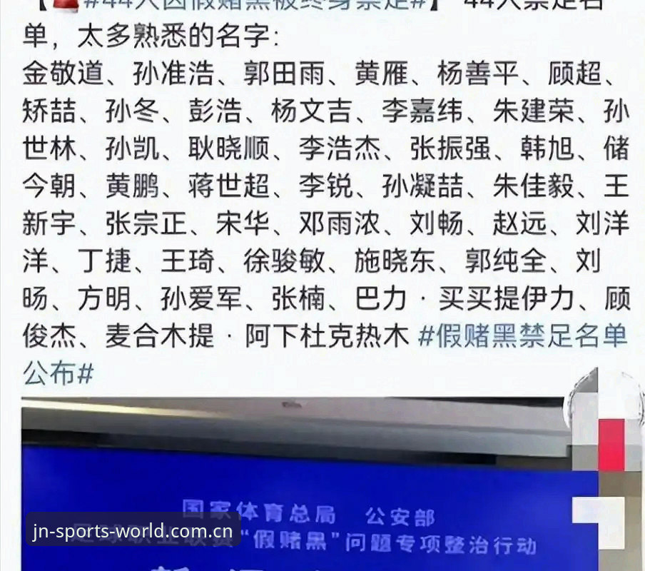 江南体育功能特点 中国足球第三批禁足名单全面解析:17人终身禁赛背后的行业深层问题